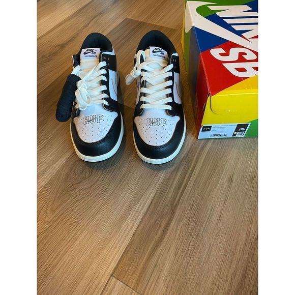 Nike SB Dunk Low HUF San Francisco Black Orange Men size 8.5 FD8775-001 New - Picture 2 of 12
